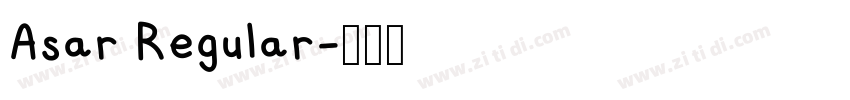 Asar Regular字体转换 Asar Regular字体转换